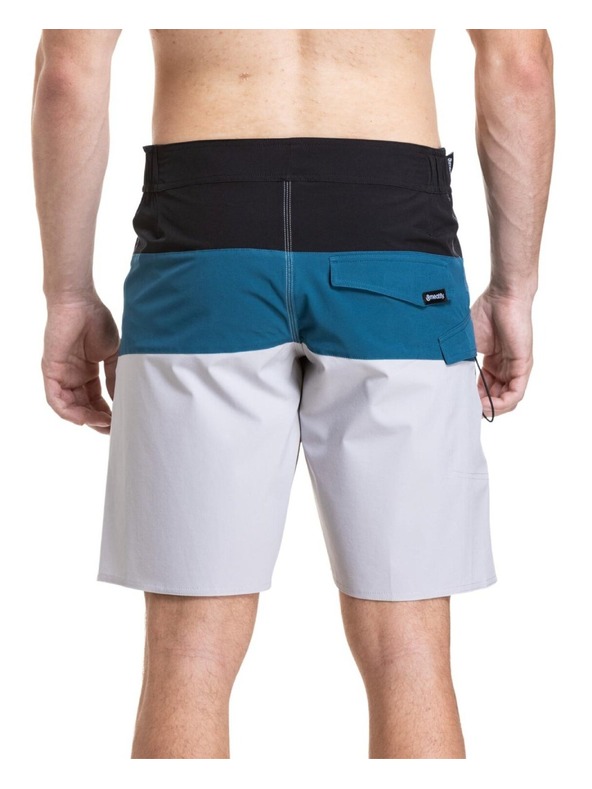 Meatfly Meatfly moške plavalne hlače Mitch Boardshorts 21" Black / Quiet Gray / Smoky