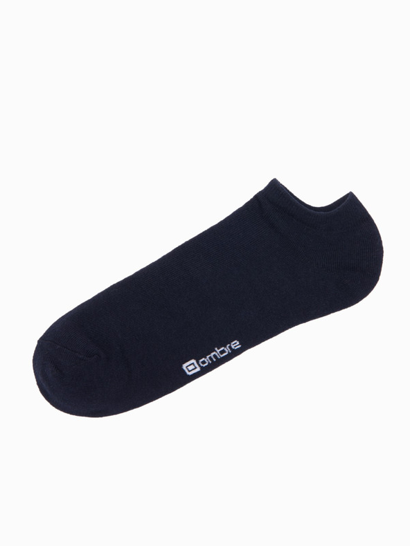 Ombre Clothing Moške nogavice 3-pack - temno modra V1 OM-SOSS-0102 Ombre Clothing