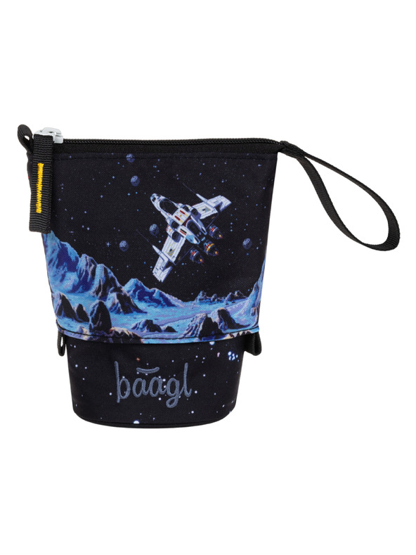 BAAGL  BAAGL Šolski penalik Peščena barva Pixel vesolje GRS