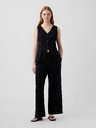 GAP Lanene hlače Wide-Leg GAP