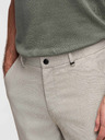 Ombre Clothing Moške hlače chino REGULAR FIT z elastičnim pasom - sive in bež V1 P1525 Ombre Clothing