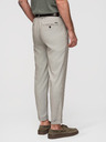 Ombre Clothing Moške hlače chino REGULAR FIT z elastičnim pasom - sive in bež V1 P1525 Ombre Clothing