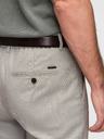 Ombre Clothing Moške hlače chino REGULAR FIT z elastičnim pasom - sive in bež V1 P1525 Ombre Clothing