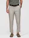 Ombre Clothing Moške hlače chino REGULAR FIT z elastičnim pasom - sive in bež V1 P1525 Ombre Clothing