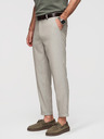 Ombre Clothing Moške hlače chino REGULAR FIT z elastičnim pasom - sive in bež V1 P1525 Ombre Clothing
