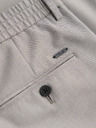 Ombre Clothing Moške hlače chino REGULAR FIT z elastičnim pasom - sive in bež V1 P1525 Ombre Clothing