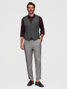 Ombre Clothing Moške hlače chino REGULAR FIT z elastičnim pasom - sive V2 P1525 Ombre Clothing
