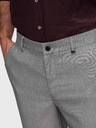 Ombre Clothing Moške hlače chino REGULAR FIT z elastičnim pasom - sive V2 P1525 Ombre Clothing