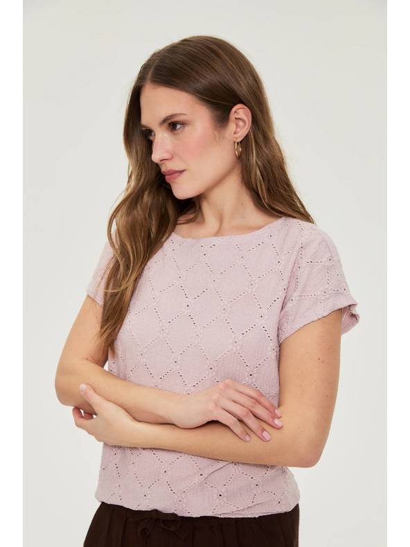 Moodo Azurna bluza roza Moodo