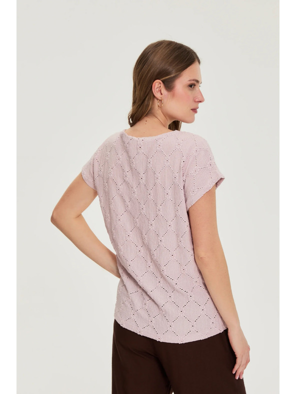 Moodo Azurna bluza roza Moodo