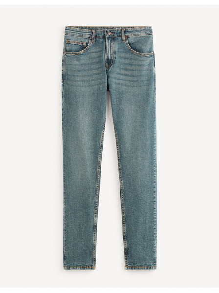 Celio Modre moške slim fit kavbojke Celio Fotaper