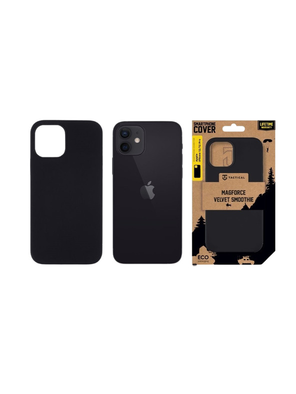Tactical Tactical MagForce Velvet Smoothie Zaščita za Apple iPhone 12/12 Pro Asphalt