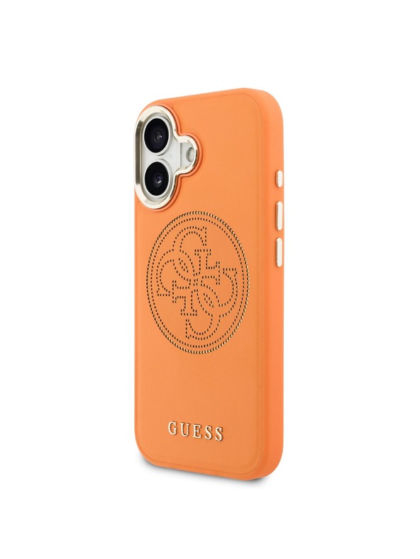 Guess Guess PU Perforated 4G Logo MagSafe Zadnji Ovitek za iPhone 17 Orange