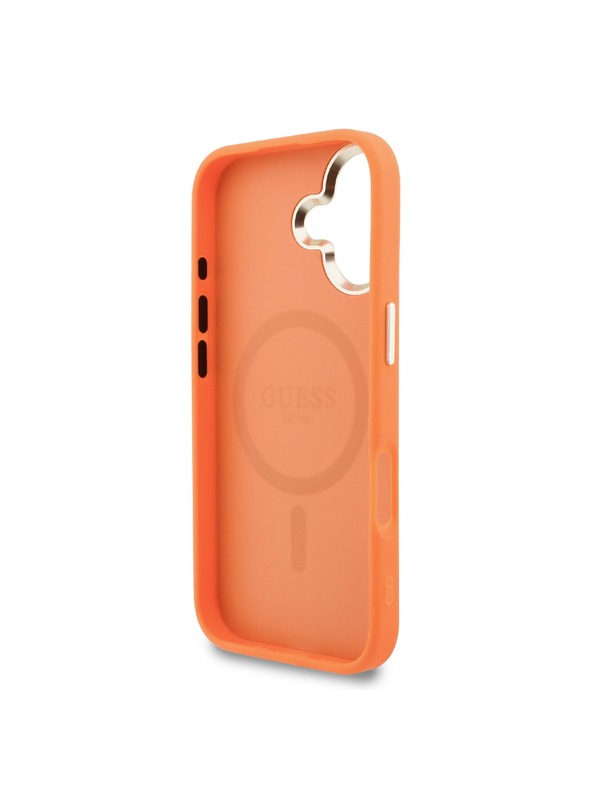 Guess Guess PU Perforated 4G Logo MagSafe Zadnji Ovitek za iPhone 17 Orange