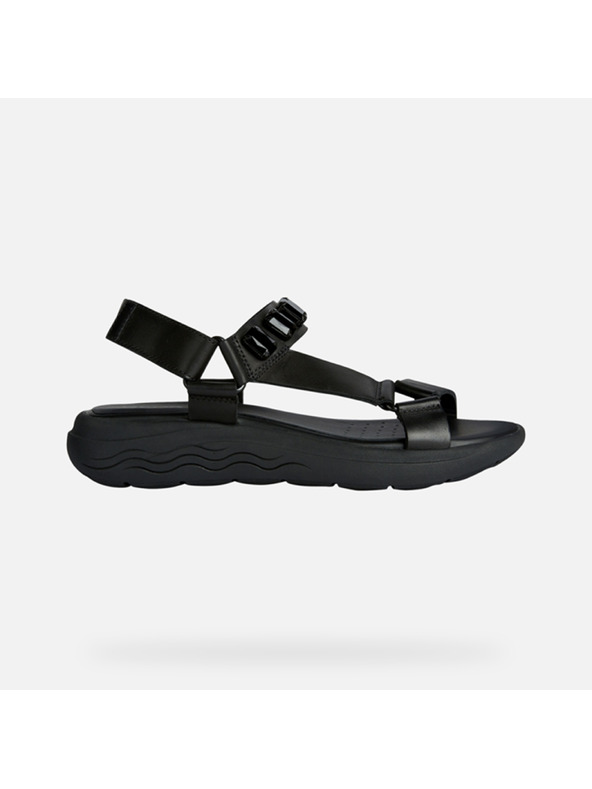 Geox Črni ženski sandali Geox Spherica EC5W