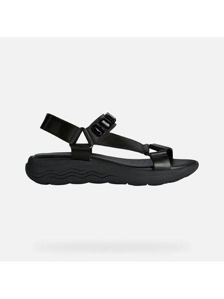 Geox Črni ženski sandali Geox Spherica EC5W
