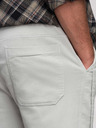 Ombre Clothing Moške pletenke jogger hlače s prošitkom nogavic - svetlo siva V3 P1521 Ombre Clothing