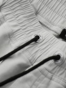 Ombre Clothing Moške pletenke jogger hlače s prošitkom nogavic - svetlo siva V3 P1521 Ombre Clothing