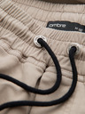 Ombre Clothing Moške pletenke hlače s prošitkom na nogavicah - siva V1 P1521 Ombre Clothing