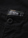 Ombre Clothing Moške klasične kratke hlače chino s svetlobno nohavico - črne V9 W532 Ombre Clothing