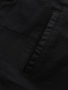 Ombre Clothing Moške klasične kratke hlače chino s svetlobno nohavico - črne V9 W532 Ombre Clothing