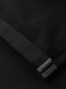 Ombre Clothing Moške klasične kratke hlače chino s svetlobno nohavico - črne V9 W532 Ombre Clothing