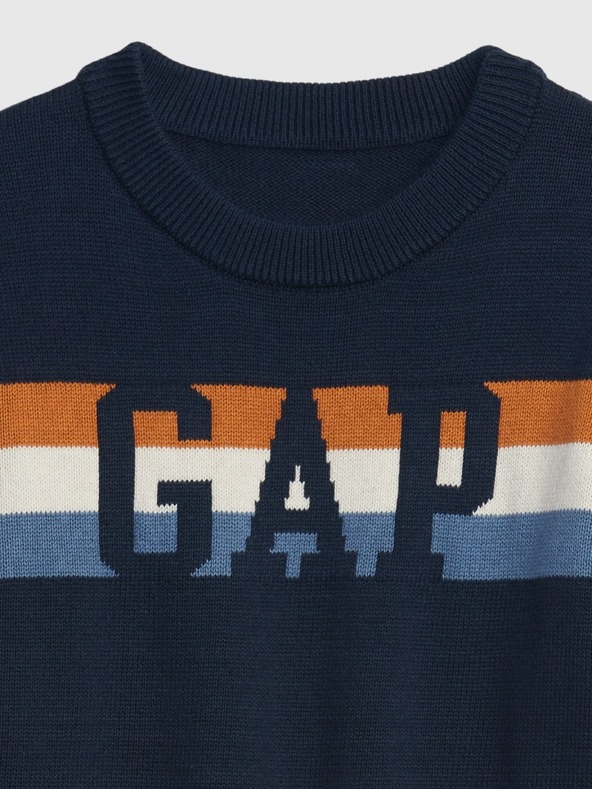 GAP Otroški pulover z logotipom GAP