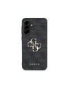 Guess Guess PU 4G Metal Logo Zadnji pokrov za Samsung Galaxy A36 Grey