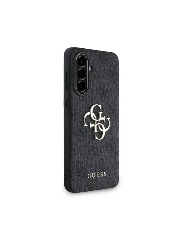 Guess Guess PU 4G Metal Logo Zadnji pokrov za Samsung Galaxy A36 Grey
