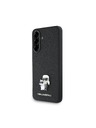 Karl Lagerfeld Karl Lagerfeld PU Saffiano Metal Karl and Choupette Zadnji pokrov za Samsung Galaxy A56 Black