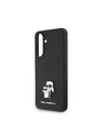 Karl Lagerfeld Karl Lagerfeld PU Saffiano Metal Karl and Choupette Zadnji pokrov za Samsung Galaxy A56 Black