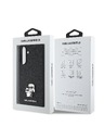 Karl Lagerfeld Karl Lagerfeld PU Saffiano Metal Karl and Choupette Zadnji pokrov za Samsung Galaxy A56 Black