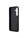 Guess Guess PU Leather 4G Colored Ring MagSafe Zadnji pokrov za Samsung Galaxy S24 Black