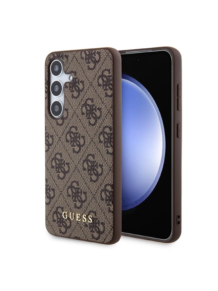 Guess Guess 4G Zadnji pokrov za Samsung Galaxy S24 Brown