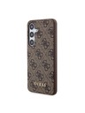 Guess Guess 4G Zadnji pokrov za Samsung Galaxy S24 Brown