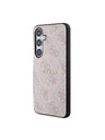 Guess Guess PU Leather 4G Colored Ring MagSafe Zadnji pokrov za Samsung Galaxy S24 Pink