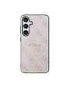 Guess Guess PU Leather 4G Colored Ring MagSafe Zadnji pokrov za Samsung Galaxy S24 Pink