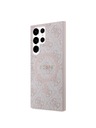 Guess Guess PU Leather 4G Colored Ring MagSafe Zadnji pokrov za Samsung Galaxy S24 Ultra Pink