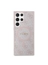 Guess Guess PU Leather 4G Colored Ring MagSafe Zadnji pokrov za Samsung Galaxy S24 Ultra Pink