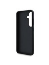 Guess Guess PU 4G kovinski logotip hrbtni ovitek za Samsung Galaxy S25+ rjave barve