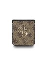 Guess Guess PU 4G Metal Logo Zadnji pokrov za Samsung Galaxy Z Flip 7 Brown