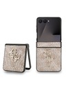 Guess Guess PU 4G Metal Logo Zadnji pokrov za Samsung Galaxy Z Flip 7 Pink