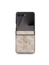 Guess Guess PU 4G Metal Logo Zadnji pokrov za Samsung Galaxy Z Flip 7 Pink