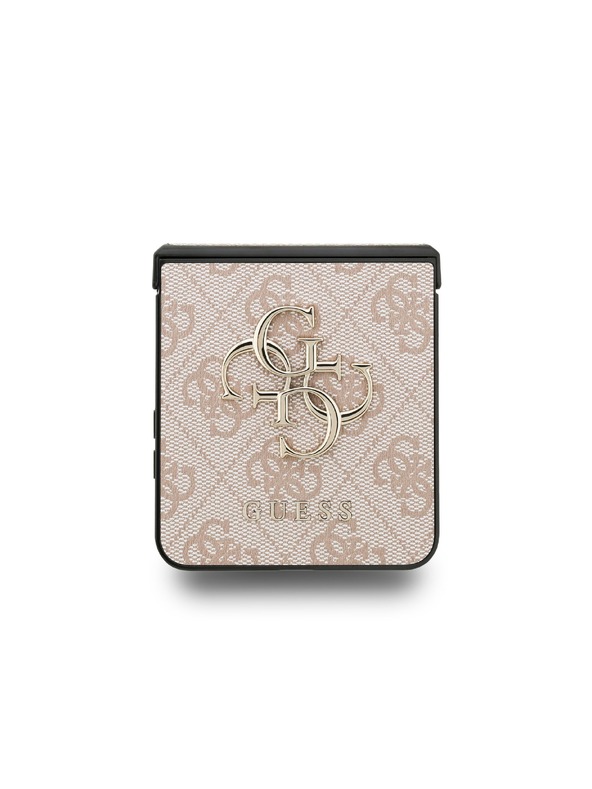 Guess Guess PU 4G Metal Logo Zadnji pokrov za Samsung Galaxy Z Flip 7 Pink