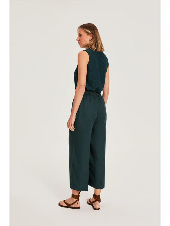 Moodo Culottes hlače zelene Moodo