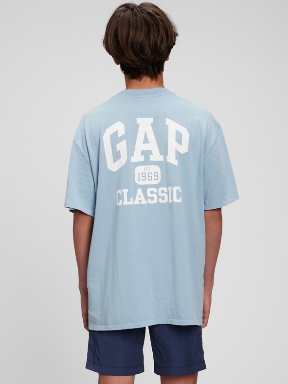 GAP Najstniško organski t-shirt z logotipom Gap classic GAP