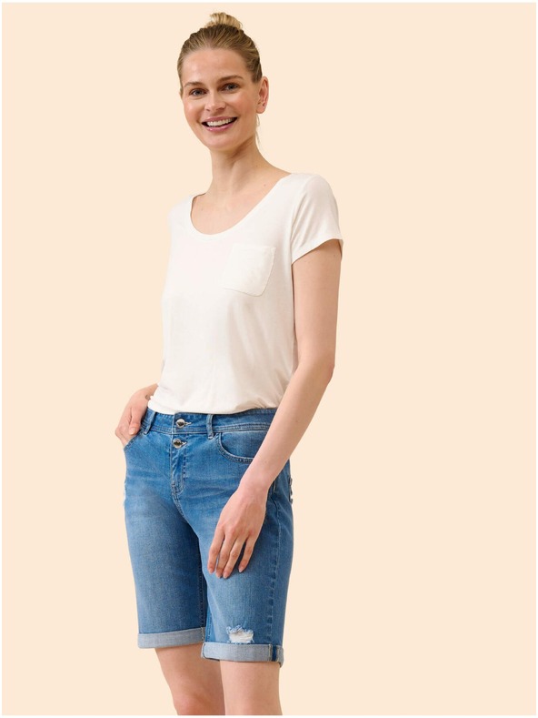 Orsay Modre denim natrgane kratke hlače ORSAY