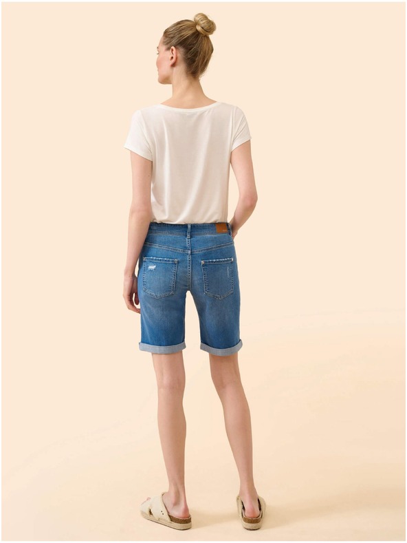 Orsay Modre denim natrgane kratke hlače ORSAY