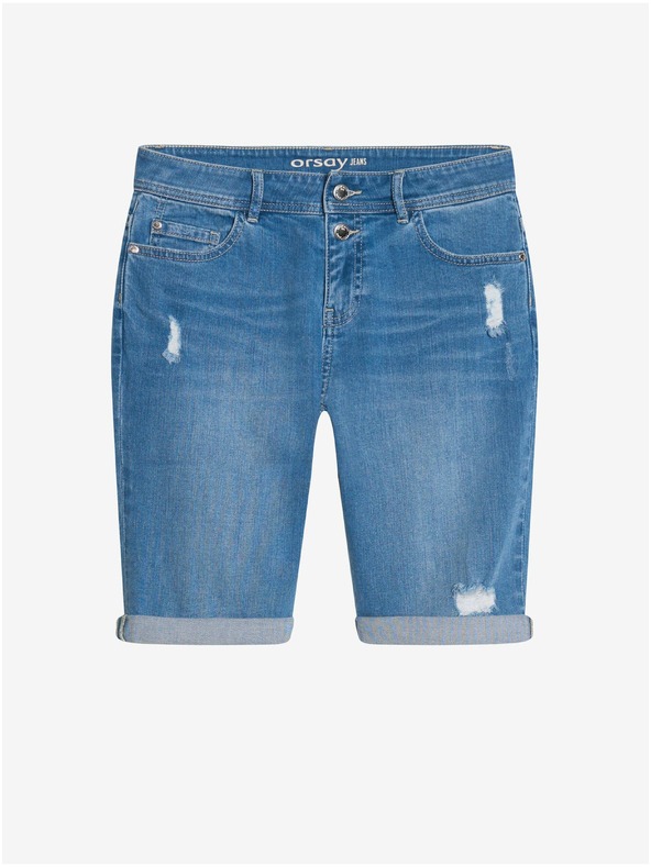 Orsay Modre denim natrgane kratke hlače ORSAY