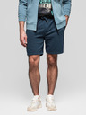 Ombre Clothing Komplet dveh moških trenirk v sproščenem kroju - temno modra/tirkizna V1 Z126 Ombre Clothing
